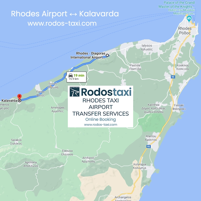 RodosTaxi - Rhodes Diagoras International Airport (RHO) to Kalavarda