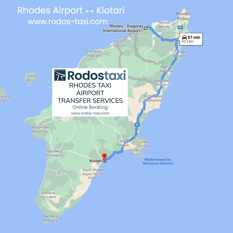 RodosTaxi - Rhodes Diagoras International Airport (RHO) to Kiotari