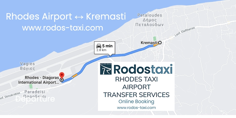 RodosTaxi - Rhodes Diagoras International Airport (RHO) to Kremasti