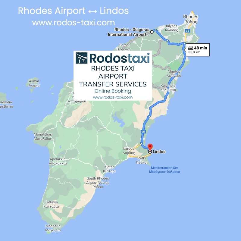 RodosTaxi - Rhodes Diagoras International Airport (RHO) to Lindos