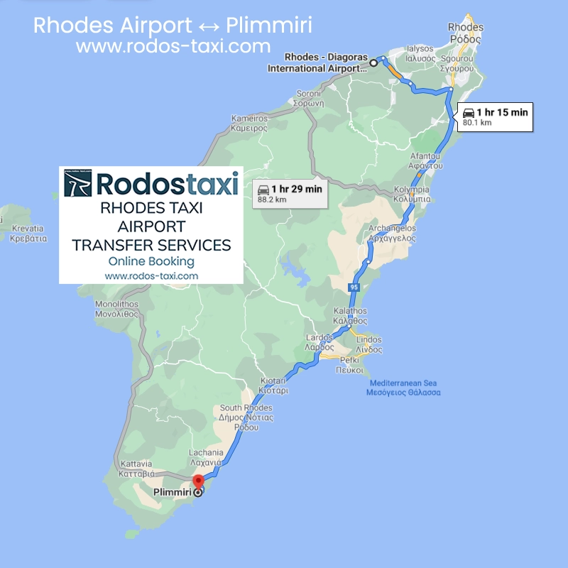 RodosTaxi - Rhodes Diagoras International Airport (RHO) to Plimmiri