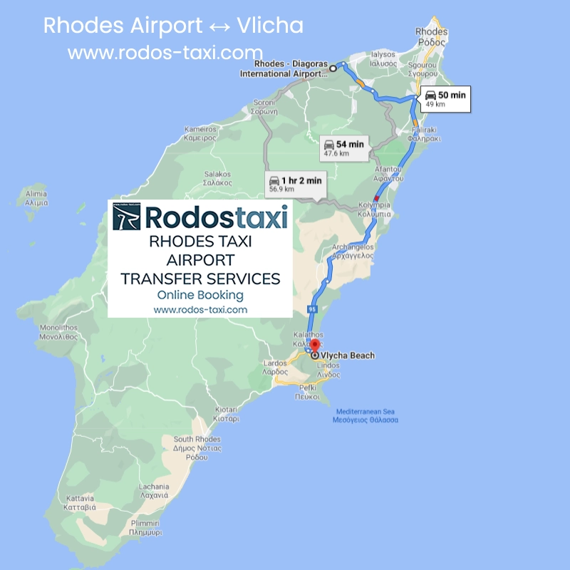 RodosTaxi - Rhodes Diagoras International Airport (RHO) to Vlicha